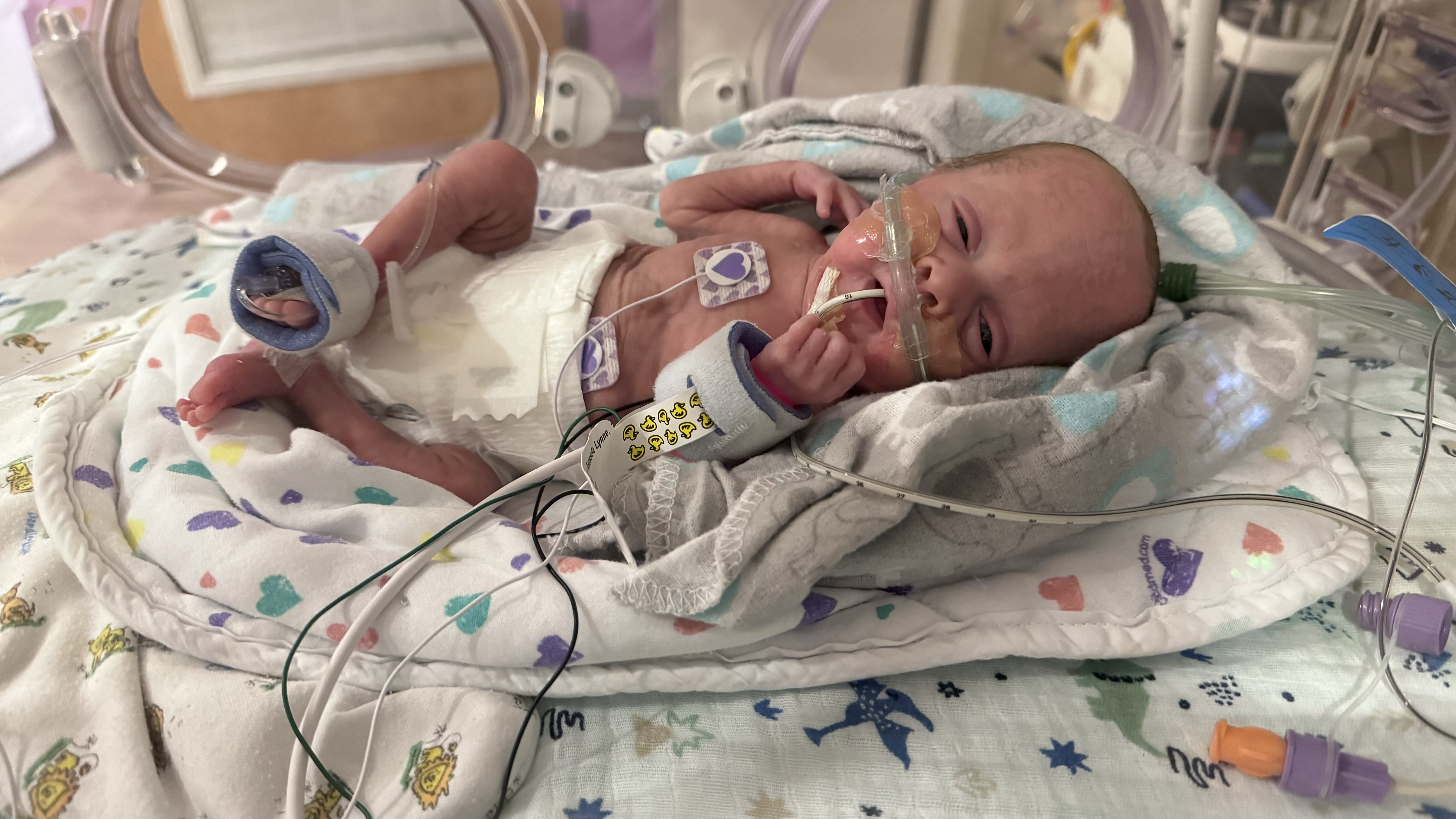 Bentley during NICU stay